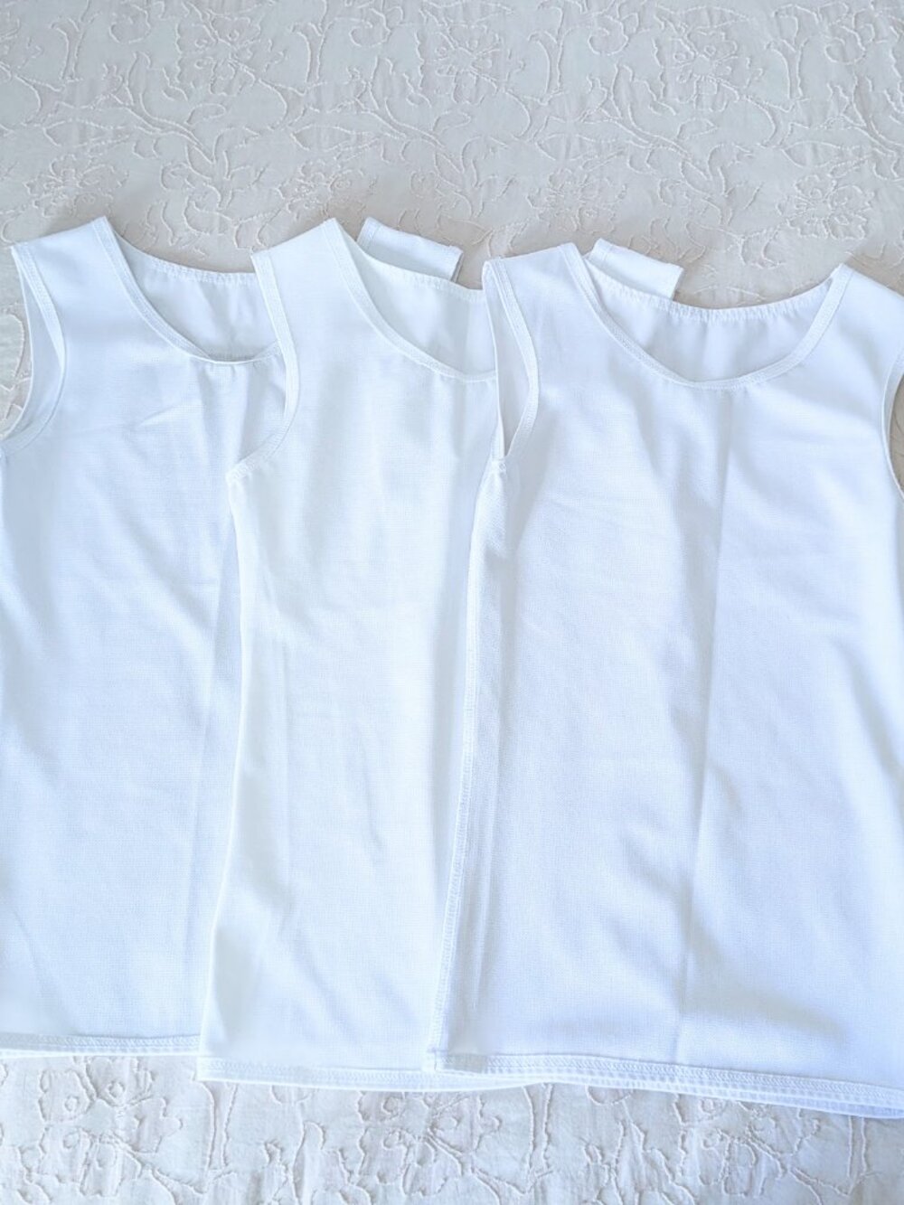 3x JETTPROOF Sensory Compression Autistic ADHD PTSD White Tanks